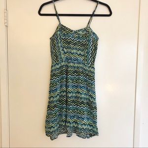 Xhilaration multicolor patterned dress (S)